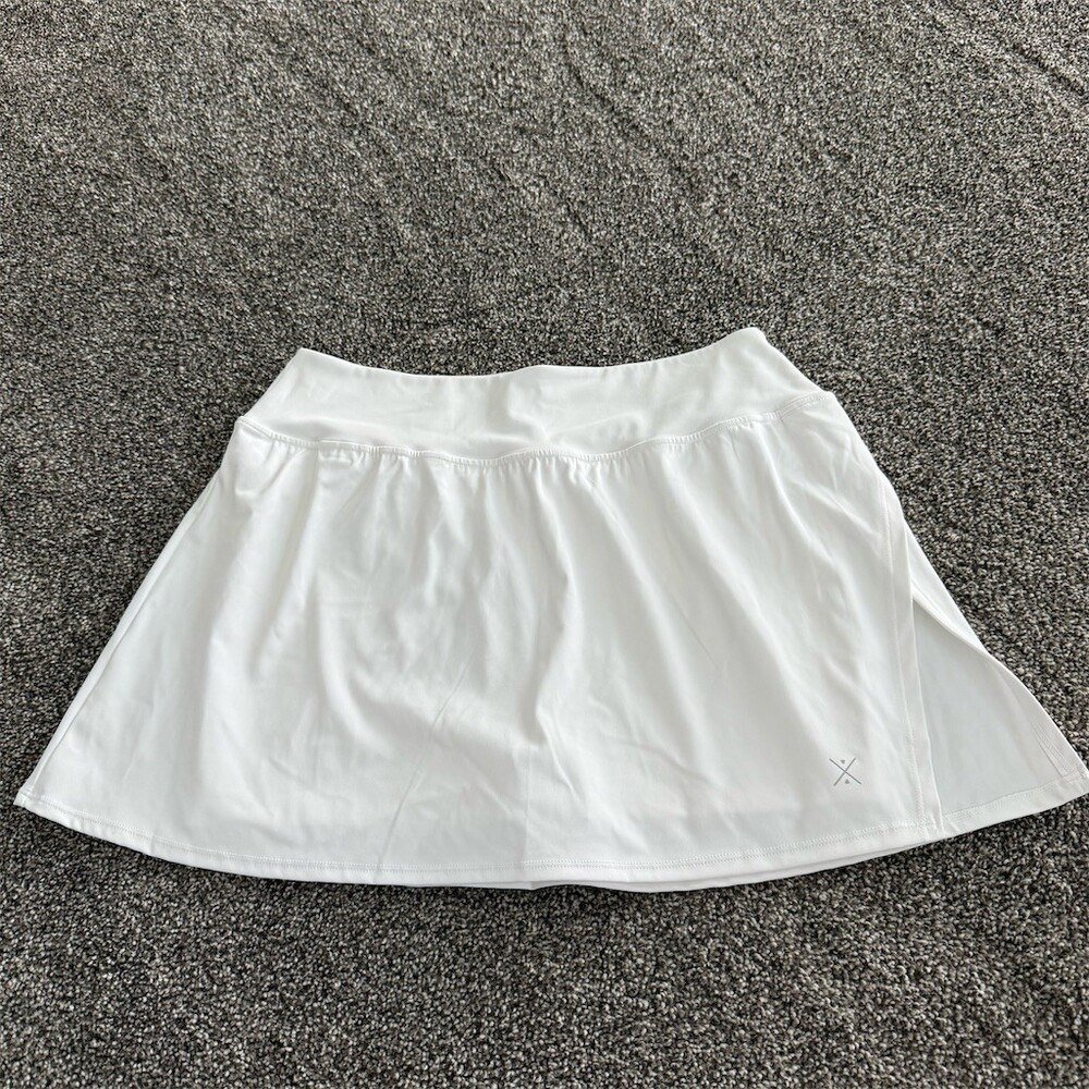 Free Spirit Skort Womens Size M White Athletic Tennis Golf Built-In Shorts